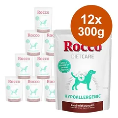 Rocco Diet Care Hypoallergen su ėriena, drėgnas maistas šunims 300 g, paketėlis — 5 nuotrauka
