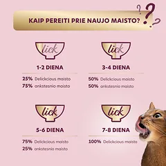 DELICKCIOUS konservuotas pašaras su ėriena ir vištiena suaugusioms katėms, 85 g — 4 nuotrauka