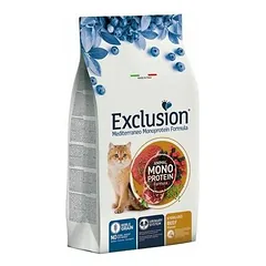 Exclusion Mediterraneo Cat Sterilized Su sterilizuotais katėms su jautiena 12 kg