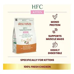 Almo Nature Cat HFC Our Best Kitten su vištiena, sausas maistas kačiukams 300 g — 2 nuotrauka