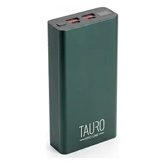 Aliuminis nešiojamasis įkroviklis, 20000 mAh, 22,5 W, 20000 mAh, žalios spalvos — 2 nuotrauka