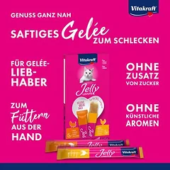 Vitakraft Jelly Lovers su vištiena ir kalakutiena, skanėstai katėms — 5 nuotrauka