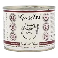GUSSTO Cat Fresh Wild Boar konservai katėms su šerniena, 200 g