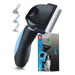 BluePet Hundebürste & Katzenbürste, Unterwollbürste Kurzhaar Hund & Katze