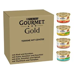 Didelė pakuotė Gourmet Gold terinas 96 x 85 g, drėgnas maistas katėms