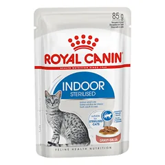ROYAL CANIN FHN Cat Indoor Gravy konservai suaugusioms namuose gyvenačioms katėms 12x85 g