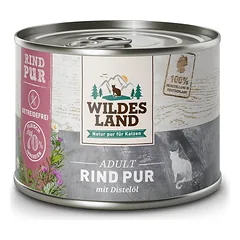 WILDES LAND Pure adult beef begrūdžiai konservai katėms su jautiena, 200 g