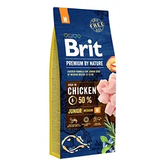 Brit Premium By Nature Junior M sausas maistas šunims 3kg. – 15kg.