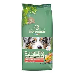 Pro Nutrition Pure Life Adult Medium Salmon sausas maistas suaugusiems vidutinių veislių šunims, 12 kg