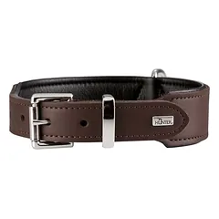 HUNTER Hundehalsband Basic, HUNTER Hundehalsband Basic Größe: S-M, Farbe: braun/schwarz, Halsumfang: 34 - 38 cm, Breite: 2,6 cm — 5 nuotrauka