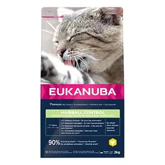Eukanuba Hairball Control Adult, sausas maistas katėms — 2 nuotrauka