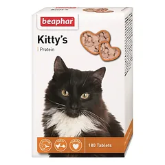 Beaphar Kitty’s + Protein (Fish) vitaminai katėms su žuvies skoniu, skanėstas, 75 tabletės — 2 nuotrauka