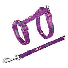 Trixie petnešos su pavadėliu katėms, su dizainu, įv. spalvų