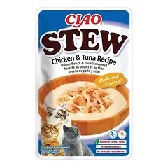 Inaba Cat Ciao Stew drėgnas maistas katėms 12x40 g, Chicken Recipe — 2 nuotrauka