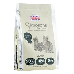 Simpsons Premium Adult Cat 90/10 Mišri Mėsa ir Žuvis - maistas katėms, paukštiena ir žuvis