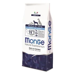 Monge medium puppy sausas pašaras (vištiena) 12kg parduotuvėje e-zoo.lt
