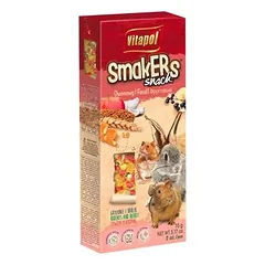 VITAPOL SMAKERS SKANĖSTAS TRIUŠIAMS IR GRAUŽIKAMS SU VAISIAIS 90G (2 VNT)
