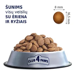 CLUB 4 PAWS Premium su ėriena ir ryžiais suaugusiems visų veislių šunims. Visavertis sausas pašaras, 14 kg — 3 nuotrauka