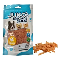 JUKO Snacks Chicken Thin Chips su vištiena skanėstas šunims