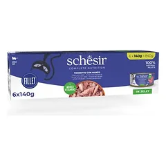 Schesir Complete Nutrition Filet drebučiuose, drėgnas maistas katėms, ekonominė pakuotė 24 x 140 g — 4 nuotrauka