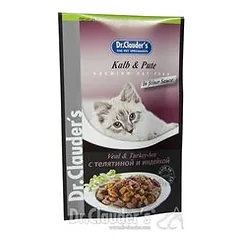 Dr. Clauder's drėgnas maistas katėms 20 x 100 g, šviežumo maišeliai — 2 nuotrauka