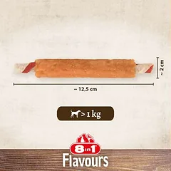 8in1 Triple Flavour Ribs kramtomosios lazdelės, skanėstai šunims, 80 - 124 g — 5 nuotrauka