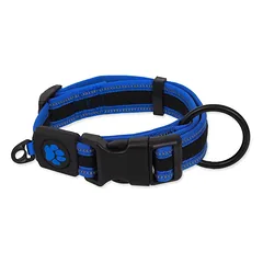 Active Dog Collar Fluffy L nailoninis antkaklis dideliems šunims, mėlynas, 3,2 cm x 39-59 cm