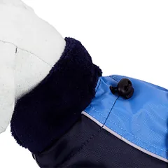 Happet mėlynas lietpaltis šunims, 35 cm — 4 nuotrauka