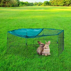 Lauko aptvaras graužikams Relaxdays 10025121.0, 6 panelės, 110 × 110 × 40 cm — 2 nuotrauka