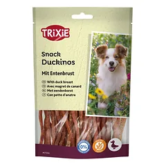 Trixie minkštos antienos krūtinėlės mėsos juostelės, skanėstas šunims, 80 g