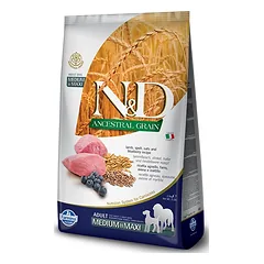 Farmina N&D LAMBULIŠKAS MĖLYNAUOGIS MEDIUM MAXI 12kg