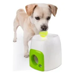 Interaktiver Leckerli-Spender für Hunde, 16 x 16 x 20 cm, Weiß/Grün