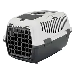Trixie Transport Box sulankstoma transportavimo dėžė šunims ir katėms, pilka, iki 8 kg