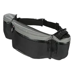 TRIXIE Baggy juosmens diržas su pavadėliu, diržas 62-125 cm, juodas/pilkas