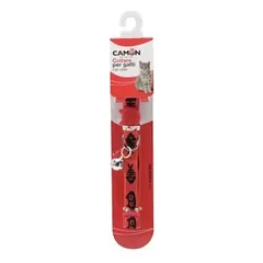 Camon Fishbone elastingas antkaklis katėms su saugos sage, 10×200-300 mm