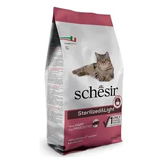 Schesir Sterilized su kumpiu, sausas maistas katėms, 1,5 - 2,9 kg — 2 nuotrauka