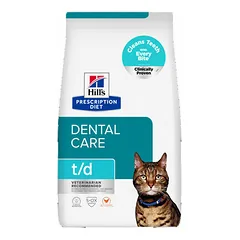 Hill's Prescription Diet Cat T/D su vištiena, veterinarinis maistas katėms 1,5 kg — 3 nuotrauka