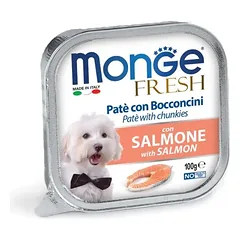 Monge Fresh paštetas šunims su lašiša 12x100g
