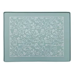 Simon's Cat kilimėlis po dubenėliu, turkio spalvos, L 40 x B 30 cm — 4 nuotrauka