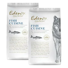Eden Fish Cuisine Dydis M/L - maistas vidutinių ir didelių veislių šunims su lašiša, silkėmis ir upėtakiais, 12kg — 3 nuotrauka
