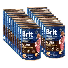 "Brit Premium by Nature" ėriena su BUCKWHEAT 18x400g