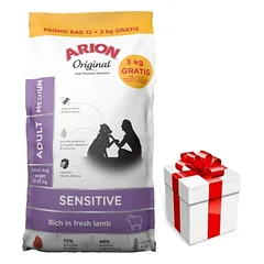 ARION Original Sensitive Adult Medium 12+3kg + Staigmena ŠUNIUI