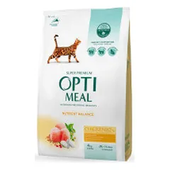 Optimeal sausas pašaras su vištiena katėms - Pet24