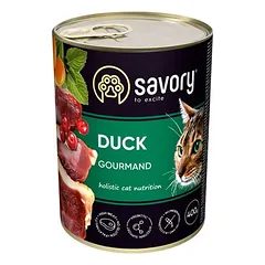 Savory Nassfutter für Katzen mit Ente
