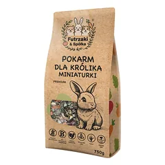 KUCHNIA SZEFA Futrzaki ir Spółka Bezzbožinis maistas miniatiūriniams triušiams 750g