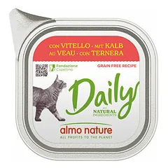 Almo Nature Daily pastēte ar teļu 100 g - konservi kaķiem nuotrauka