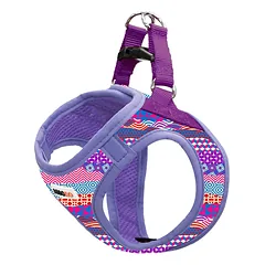 Gyvūnų augintinių petnešos, violetinės/įvairiaspalvės, L — 3 nuotrauka