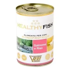 Healthyfish paštetas šunims su lašiša ir ryžiais 6x400g