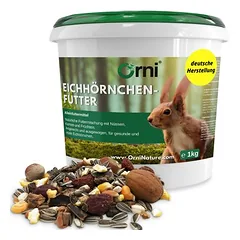 Orni Eichhörnchenfutter Nüsse-Saaten Mischung mit Schale