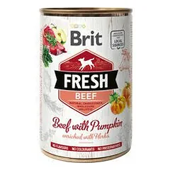 Brit Fresh Beef&Pumpkin konservai suaugusiems šunims su jautiena ir moliūgu, 400 g